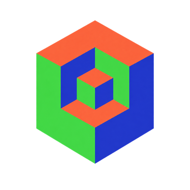 Guided Insight Studio geometric cube mark